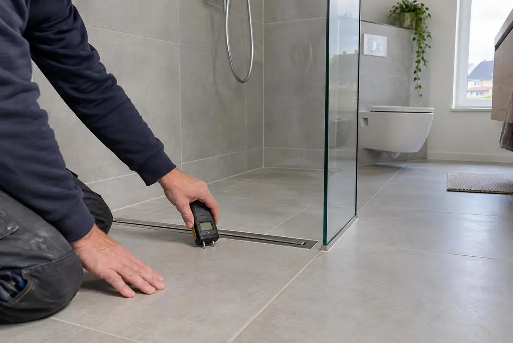 Lekdetectie Castricum – badkamer in een nieuwbouwwoning